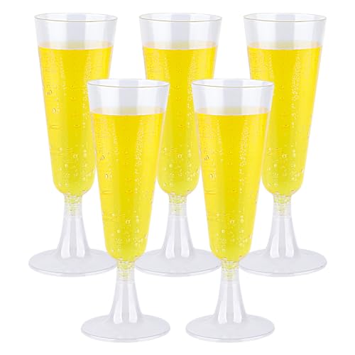 20 STK 150ml Sektgläser Plastik Sektgläser Kunststoff, Sektglas Plastik Wiederverwendbare, Champagner Gläser, Plastik Champagnergläser Champagnerflöten, Cocktailgläser für Geburtstag Hochzeit Party