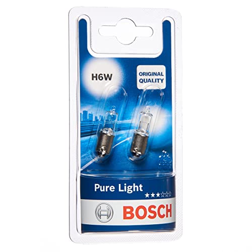 Bosch H6W Pure Light Fahrzeuglampen - 12 V 6 W BAX9s - 2 Stücke