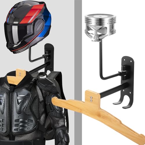 motofans Helm Halterung Wand Skull Helmet Holder Schädel helmhalterung