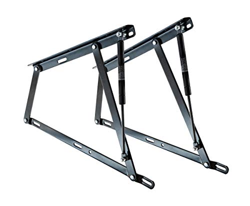 Set mit 2 Scharnieren für Bettrahmen mit 1400N Federn - Ideal für Betten mit 160 cm Breite - Geräuschdämpfende Nylon-Unterlegscheiben - Cuens