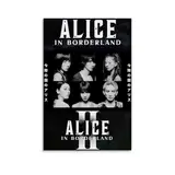 ZYWPRINT Alice im Grenzposter, trendiger ästhetischer Wandkunstdruck für Schlafzimmerdekoration 60 x 90 cm (24 x 36 Zoll) ungerahmter Stil-2