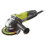 RYOBI 600W Elektro-Winkelschleifer RAG600-115G (Anti-Vibrations-Grifffläche, Spindelarretierung für schnellen und einfachen Scheibenwechsel, Wiederanlaufschutz)