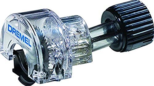 Dremel 670 Kreissägen Aufsatz Präzisions-Kreissäge (mit Kreissägeblatt, Sicherheitsführung und Blattschutz zum Schneiden von Holz und Holzarten)