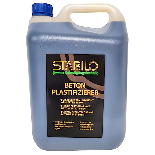 Beton Plastifizierer 5 Liter | Fliessmittel Betonverflüssiger Beton-Zusatzmittel