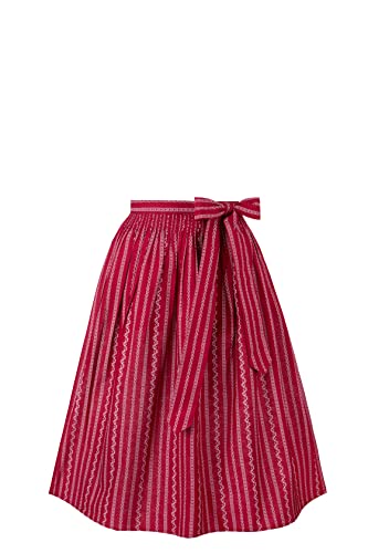 Stockerpoint Damen Claire Midi Dirndlschürze, dunkelrot, 40-44