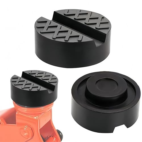 Zhenghebuy 2 Stück Gummiauflage Wagenheber,Gummi-Unterlage Auflage Ständer,Gummiauflage Hebebühne Jack Rubber Pad,Universelle Gummiauflage für Wagenheber und Hebebühnen 6.5 * 3.3cm