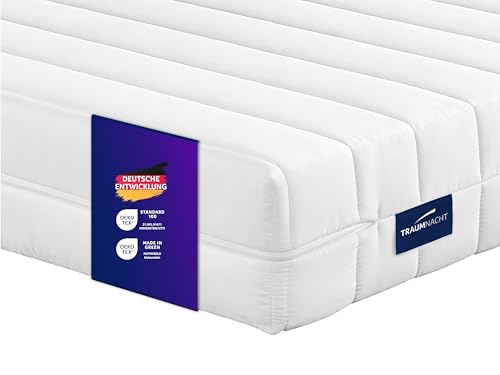 Traumnacht Easy Comfort Rollmatratze Öko-Tex zertifiziert, Härtegrad 3 (mittelfest), 90 x 200 cm, Höhe 13 cm, produziert nach deutschem Qualitätsstandard