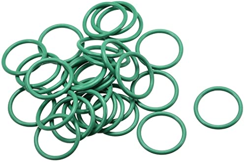 Gummidichtung, O-Rings RubberGasket, Buna-N, SealingGasket, Nitrilkautschuk-Dichtungssatz, Fluorkautschuk-O-Ringe, 16 mm AD 13 mm ID 1,5 mm Breite FKM-Dichtung for Fahrzeugmaschinen, Sanitär, Grün, 30