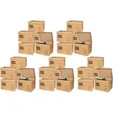 25x Archivkarton Aktenkarton Aktenordner mit Klappdeckel und Boden - für je 5 große A4 Ordner zur Aufbewahrung Organisation Transport Archivschachtel