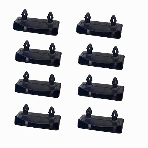 SmaUnicorn 54mm 20 Pcs Lattenrost-Halterungen Schwarz,Seitenhalterungen-Kunststoff-Bettlattenhalter-Sets (54mm x 9 mm innen) für Betten Verbindungszubehör - End Kappen 20Pcs