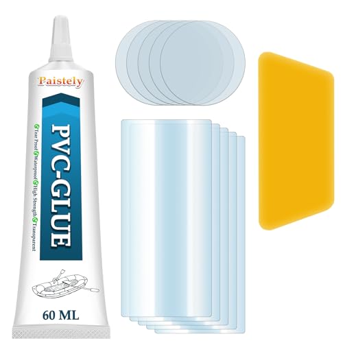 Paistely Pool Reparaturset, Salz-, Heißwasser- Und UV-Beständiger Pool Flickzeug, PVC Reparaturset Repariert Eine Vielzahl Von Aufblasbaren Gegenständen, Einschließlich Aufblasbare Spa-Pools