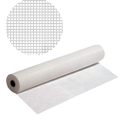 Baupark24 - Armierungsgewebe Innen & Außen 1m x 50m - Flächengewicht 165 g/m² - Putzgewebe Weiß - Putzgewebe zur Fassadendämmung - Putzgewebe Armierungsgewebe Außen & Innen