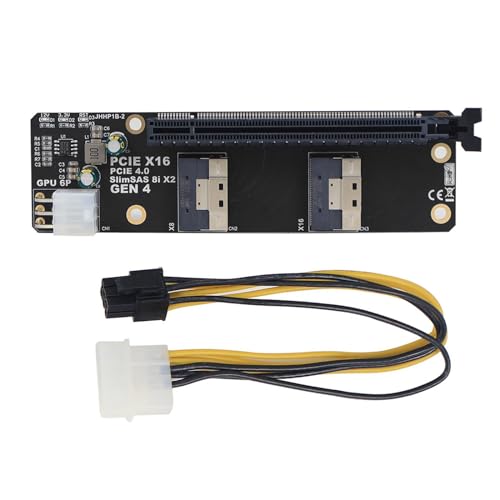 2 SlimSAS auf PCIE X16 Slot Adapter Board Ersatzteile Zubehör für Kartengrafiken
