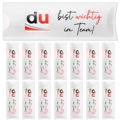 Namalu 15 Stück Team Geschenk Du Bist Wichtig im Team Kompatibel mit Duplo Schokolade Schokoriegel Hülle Filz Verpackung Dankeschön Geschenk für Mitarbeiter Kollegen, ohne Schokolade(Weiß)