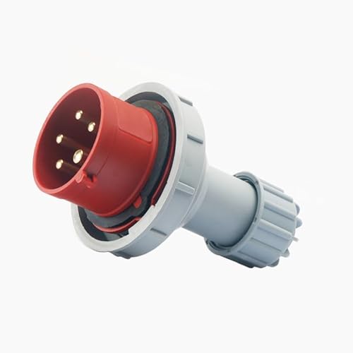 ZXFYXFFV IEC 60309 Wasserdichter Industriestecker 5-polig 32 A 380 V-415 V 3P+E+N 6H IP67 Wasserdichter Stecker Stromanschluss Industriestecker for Luftfahrt und Industrie