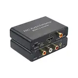 Steowsey 192 kHz ARC Audio Adapter Audio Extraktor Digital Analog Audio Konverter SPDIF Koaxial Cinch 3,5 Mm Buchsen Ausgang