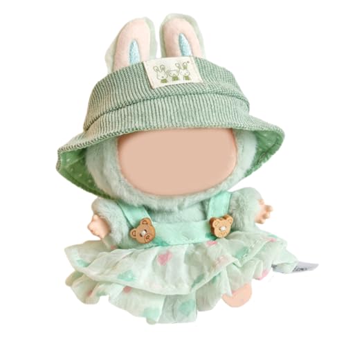 EIOURVY Kleidung, Bekleidung für 17cm Labubu Plüsch,Einfach an- und auszuziehen, geeignet zum Fotografieren und Sammeln, DIY Kinder Geschenke