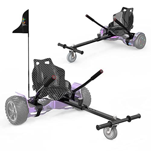 RCB Hoverboard Sitz, Go-Kart Zubehör für Hoverboards, Hoverboard mit Sitz passend für Aller 6.5"-10" Zwei Runden Self Balancing Scooter, Hoverkart für Erwachsene und Kinder