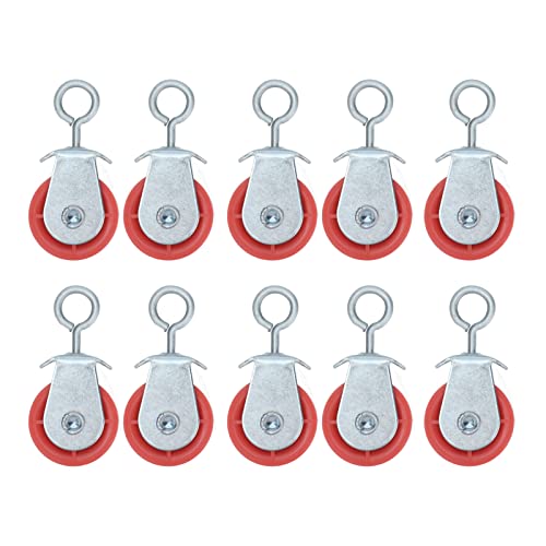 10 Stück Wasserlinien-Festriemenscheibe, Mittlere Automatische Geflügelprodukte aus Metall für Viehfarm, Hühnerstall mit Professioneller Herstellung, Feine Verarbeitung