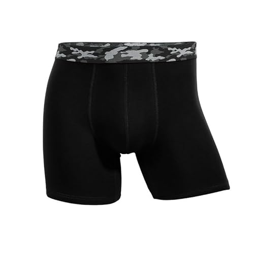 Skiny Unterhosen Herren - Schnelltrocknend Boxershorts Baumwolle Unterwäsche Sport Fitness Retroshorts Bequeme Einfarbig Boxer Shorts Stretcken Underwear Herren-Shortys Atmungsaktiv Trunks