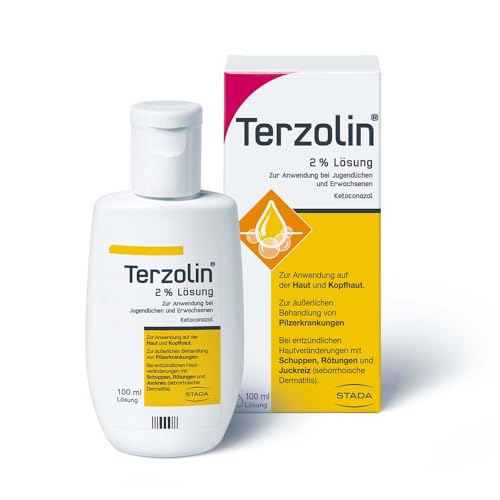 Terzolin medizinische Schuppen-Kur – Medizinische Behandlung von Schuppen– 2% Lösung zur Anwendung bei Jugendlichen und Erwachsenen – 1 x 100 ml, 2x wöchentlich über 2–4 Wochen