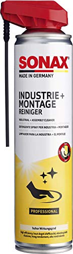 SONAX Industrie- & MontageReiniger mit EasySpray (400 ml) schnell ablüftend, löst Öl-& Fettverschmutztungen, Klebstoffe, Farben und Schutzkonservierungen | Art-Nr. 04843000