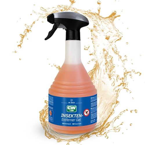 DR. WACK CW1:100 Insektenentferner-Gel Auto 750 ml - Spray mit Super-Gel-Formel - schonende Reinigung - Auto Reinigungsgel für Scheibe, Scheinwerfer & Frontbereich - Hochwertige Autopflege