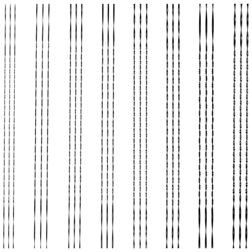 TXErfolg 24 Stück Laubsägeblatt 130 mm Spirallaubsägeblätter Nr. 1/2/3/4/5/6/7/8 Laubsäge Laubblatt für Holz Kunststoff Metall für alle Pebaro Laubsägen Elektrowerkzeug Zubehör Holzbearbeitung