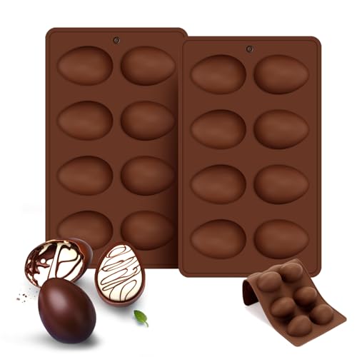 Silikonform für Ostereier Ostereier-Formen für Osterdekoration Osterschokoladenkuchenform zum Herstellen von Ostereiern Kuchen oder verschiedenen Desserts (Schokolade)