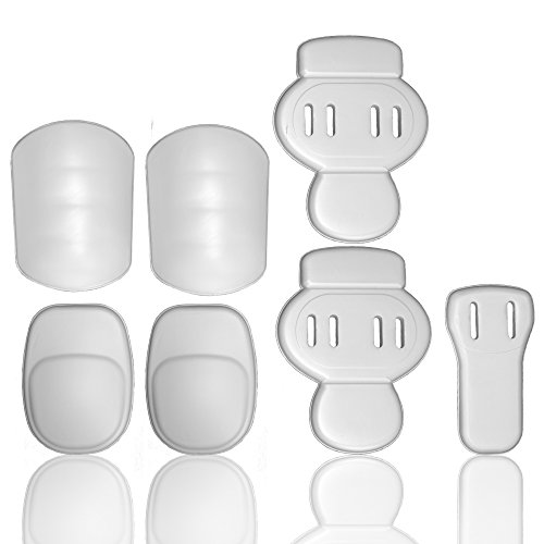 Full Force American Football Schoner 7 Piece Padset GR Junior, Weiß, One Size, FF0207370140