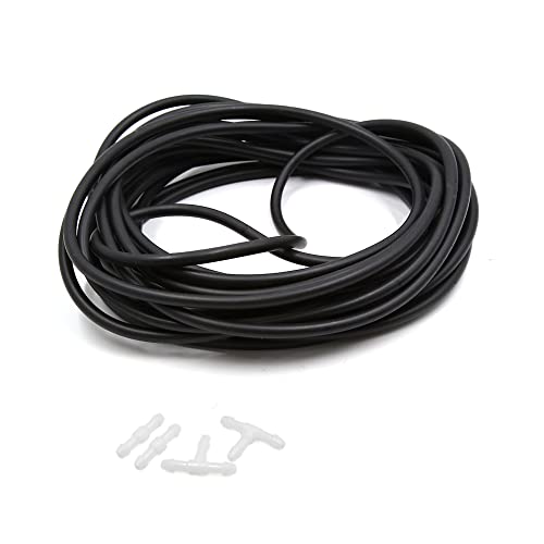 A ABSOPRO Auto Vakuumschlauch Wasserrohr 10M 4mm Durchmesser Gummi Schwarz