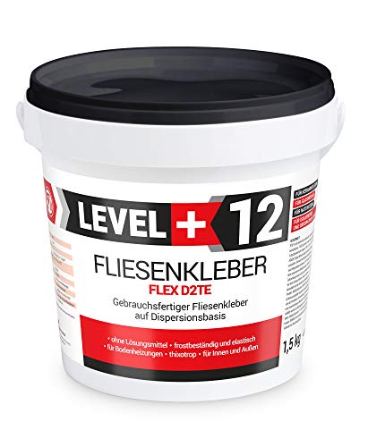 1,5kg Fertig Fliesenkleber Steinkleber Flexmörtel Weiß Innen Außen Dispersions-Kleber RM12