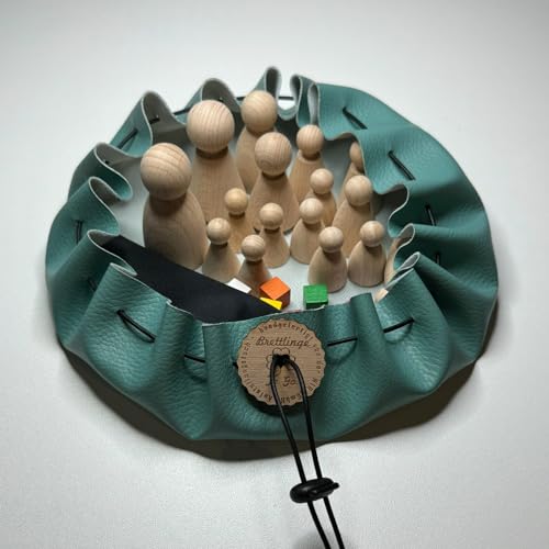 Brettlinge 2 in 1 in einem von Einer gemeinnützigen Werkstatt (SGB IX) gefertigten Kunstleder-Beutel