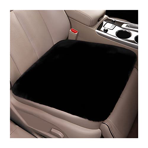 Adunsiaoto 2 Stücks Universal Sitzauflagen Vordersitze, Auto Sitzauflage, Sitzauflagen Vorne Gegen Schwitzen, für Auto, Büro, Hause, Weich, rutschfest(Schwarz)