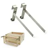 Anwangda Bienenstock-Sitzstange, Rahmenhalter, Imker-Sitzstange, langlebig, Imkerei-Werkzeuge, DIY, einfach zu installieren, langlebig, Imkerei-Werkzeuge, Gartenbedarf, Zuhause (Größe: 2 Stück)