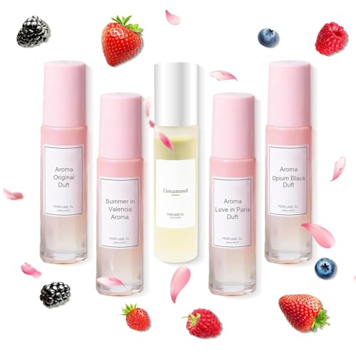 Pheromone Parfum Woman,Pheromon Parfüm Set für Damen,2025 Neu Roll On Duftstoffe,Kompakt & Tragbar,Verlockende Pheromon-Düfte (5 Stück)