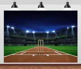 CORFOTO 2,1 x 1,5 m Sportstadion-Hintergrund, Cricketfeld, Sportstadion, Sportlichter, Hintergrund für Cricket-Thema, Geburtstagsparty, Dekorationen, Ballthema, Banner, Erwachsene,