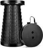 Klein Klapphocker Höhenverstellbar für Camping - Tragbarer Falthocker Outdoor Angeln BBQ Drinnen Küche - Teleskophocker Belastbar 180 kg