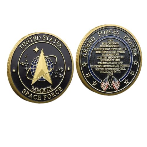 United States Space Force Challenge Coin US Command - USA Military Veteran Military Gifts Coin for Men