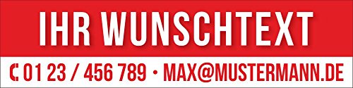 PVC Werbebanner Banner Plane Mit Wunschtext Zu vermieten verkaufen mit Ösen, 2000 x 500 mm