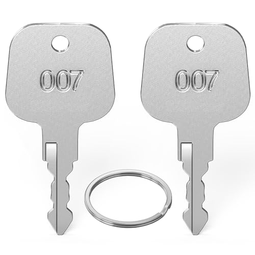 Ancable 2 Stück Schlüssel Kompatibel mit TSA007, 007 Schlüssel Multifunktionale Gepäckschlüssel, Master Key Kompatibel mit TSA007 Schloss für Gepäck Koffer Passwort Schlösser