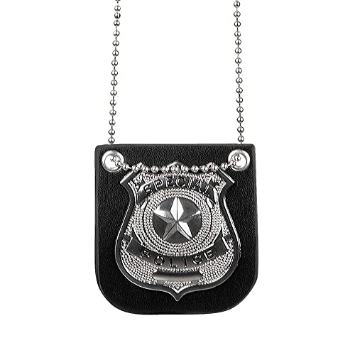 Boland 64333 - Halskette Polizist, Kette mit Abzeichen, Polizei-Kostüm, SWAT-Kostüm, Accessoire, Kostüm, Karneval, Mottoparty