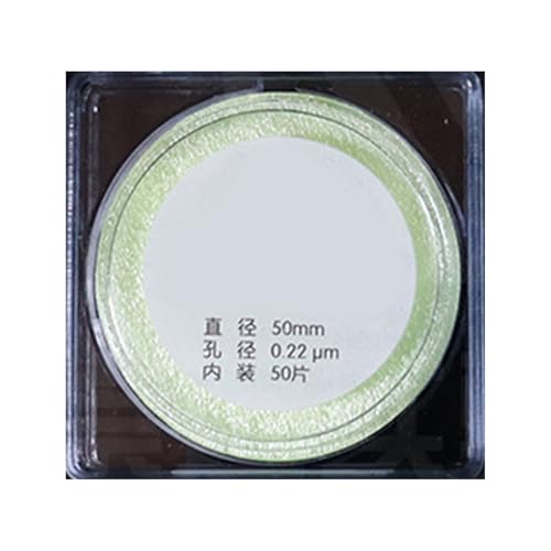 Wayfadacc Mikroporöser Filtermembranfilter, 0,22 um/0,45 um, 50 mm Durchmesser, mikroporöse Membran für Laborfiltration