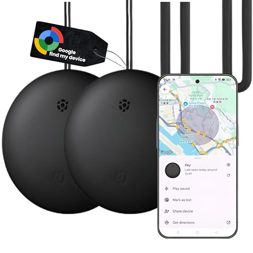 Android GPS Smart Tag AirTag Alternative Google Mein Gerät Finden APP GPS-Tracker (NUR Android) für Schlüßel/Gepäck/Taschen/Koffer/Brieftasche/Haustiere (2)