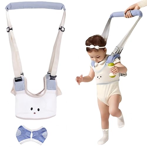 Einstellbare Baby Laufgeschirr,Lauflernhilfe Gehhilfe für Baby,Sicherheitsgurt Leine für Kinder,Atmungsaktiv Stehen und Gehen Lernen Helfer für Baby,mit Kniepolster,für Kleinkind 8-36 Monthe