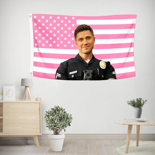 Shmbada Eric Winter Tim Bradford dekorativer Flaggen-Tapisserie mit 2 Messingösen für drinnen und draußen, doppelt genäht, Wandbehang, Raumdekoration, Studentenwohnheim, Veranda, Außendekorationen