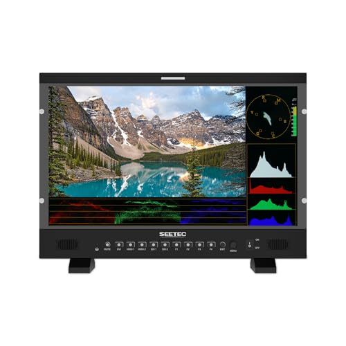 SEETEC P215 PRO Kamera Field Monitor 21.5 Zoll 1000Nit Podcast Broadcast Monitor mit 4K 60Hz HDMI2.0 3G-SDI HDMI Input Output 3DLUT HDR Waveform Tally 3 Farbindikator