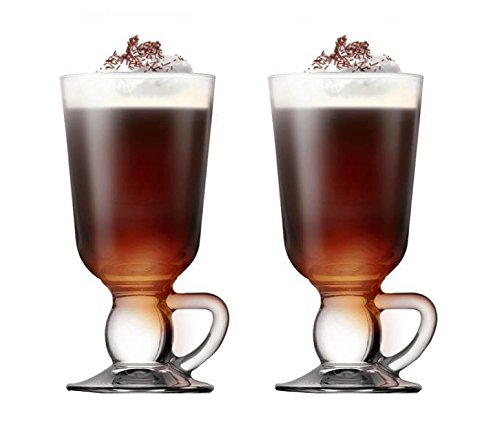 Pasabahce 44109 - Irish Coffee Becher mit Henkel, 280 ml, 2 Stück