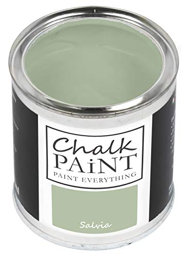 Chalk Paint Everything® Salvia Kreidefarbe Wasserbasis für Alle Oberflächen einfach zu verarbeiten ohne schlechten Geruch - Chalk Paint Extra Matt (250 ml)