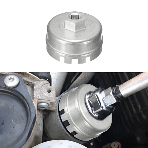 deemars Sie Haben den Filter Vergessen, Gedreht mit dem Eingelegten Wasserfilter, 64,5 MM Schwere ölfilter Werden Abgebaut So kann man Toota, Lexus, Hananda und Mehr Fahrzeuge (Silberfarben)